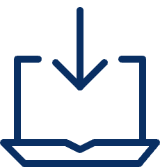 Laptop Download Icon from Cyber Line Set