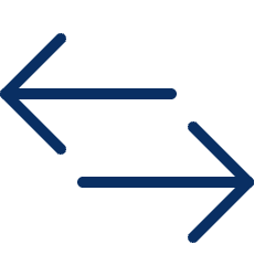 Left Right Traffic Data Transfer Icon from Cyber Line Set