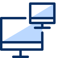 Network Computer 2 Icon from Cyber Duotone Set