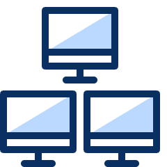 Network Computer 3 Icon from Cyber Duotone Set