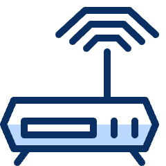 Router Wifi Wireless 1 Icon from Cyber Duotone Set