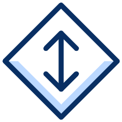 Signal Upload Download Diamond Icon from Cyber Duotone Set