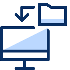 Transfer Folder Icon from Cyber Duotone Set
