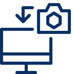 Transfer Picture Camera Data Icon from Cyber Line Set