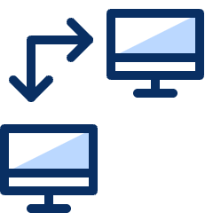 Transfer Screen Imac Personal Computer Icon from Cyber Duotone Set