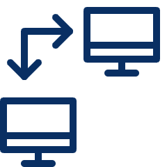 Transfer Screen Imac Personal Computer Icon from Cyber Line Set