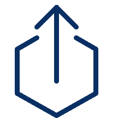 Upload Hexagon 2 Icon from Cyber Line Set
