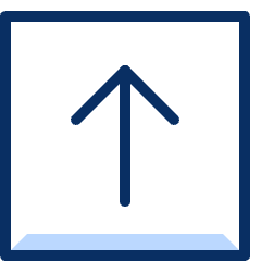 Upload Square 1 Icon from Cyber Duotone Set