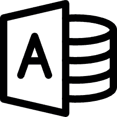 Microsoft Access Logo Icon from Ultimate Regular Set
