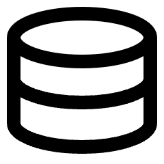 Database Icon from Sharp Line Set