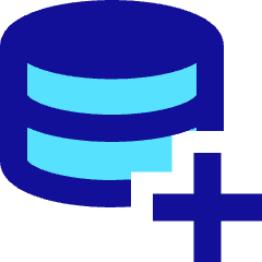 Database Add 1 Icon from Sharp Pop Set