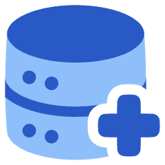 Database Add 1 Icon from Plump Flat Set