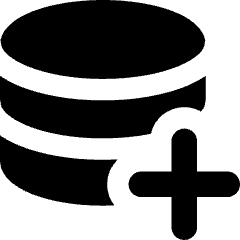 Database Add 1 Icon from Core Solid Set