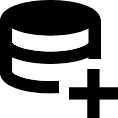 Database Add 1 Icon from Sharp Remix Set