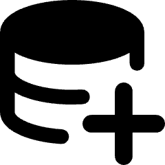 Database Add 1 Icon from Core Remix Set