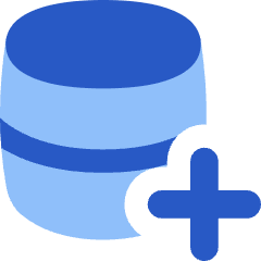 Database Add 1 Icon from Flex Flat Set