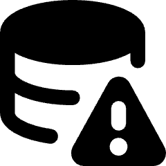 Database Alert Icon from Core Remix Set