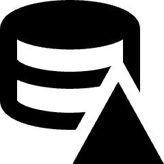 Database Alert Icon from Sharp Remix Set