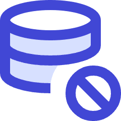 Database Block Icon from Sharp Duo Set