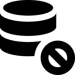 Database Block Icon from Sharp Solid Set