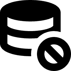 Database Block Icon from Sharp Remix Set