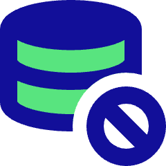Database Block Icon from Sharp Pop Set