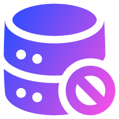 Database Block Icon from Plump Gradient Set
