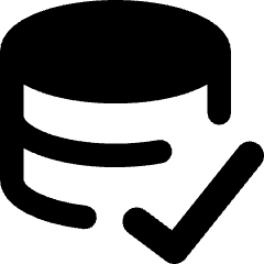 Database Check Icon from Core Remix Set