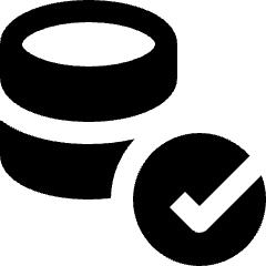Database Check Approve Icon from Nova Solid Set
