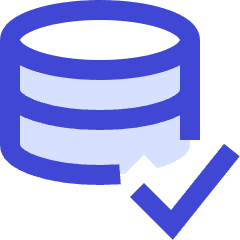Database Check Icon from Sharp Duo Set