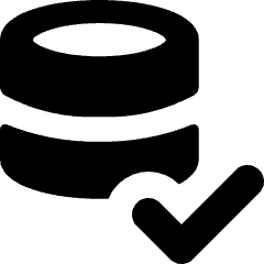 Database Check Icon from Micro Solid Set