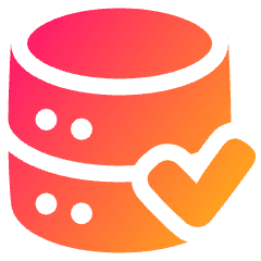 Database Check Icon from Plump Gradient Set