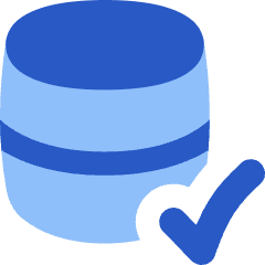 Database Check Icon from Flex Flat Set