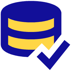 Database Check Icon from Sharp Pop Set