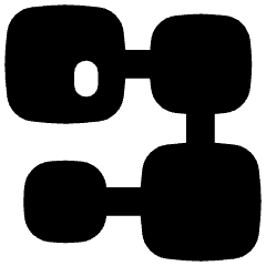 Database Crypto Blockchain Icon from Flex Solid Set