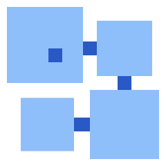 Database Crypto Blockchain Icon from Sharp Flat Set