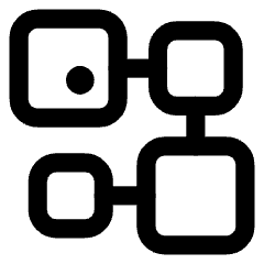 Database Crypto Blockchain Icon from Core Line Set
