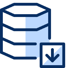 Database Download Icon from Cyber Duotone Set