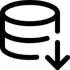 Database Download Icon from Core Line Set