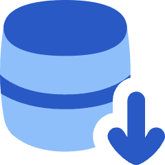 Database Download Icon from Flex Flat Set