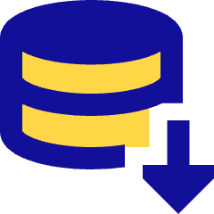 Database Download Icon from Sharp Pop Set