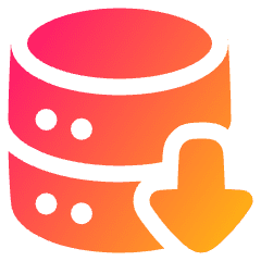Database Download Icon from Plump Gradient Set