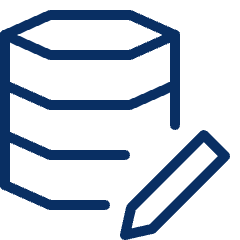 Database Edit Icon from Cyber Line Set