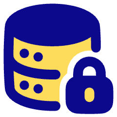 Database Lock Icon from Plump Pop Set