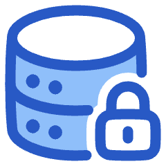 Database Lock Icon from Plump Duo Set
