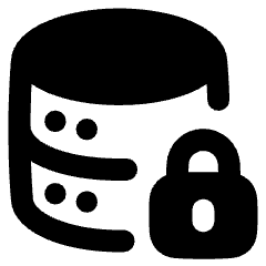 Database Lock Icon from Plump Remix Set