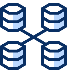 Database Network 3 Icon from Cyber Duotone Set