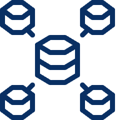 Database Network 4 Icon from Cyber Line Set