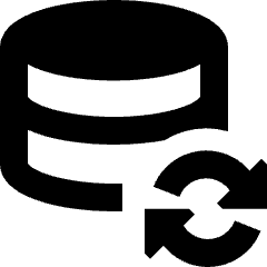 Database Refresh Icon from Sharp Remix Set