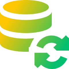 Database Refresh Icon from Sharp Gradient Set